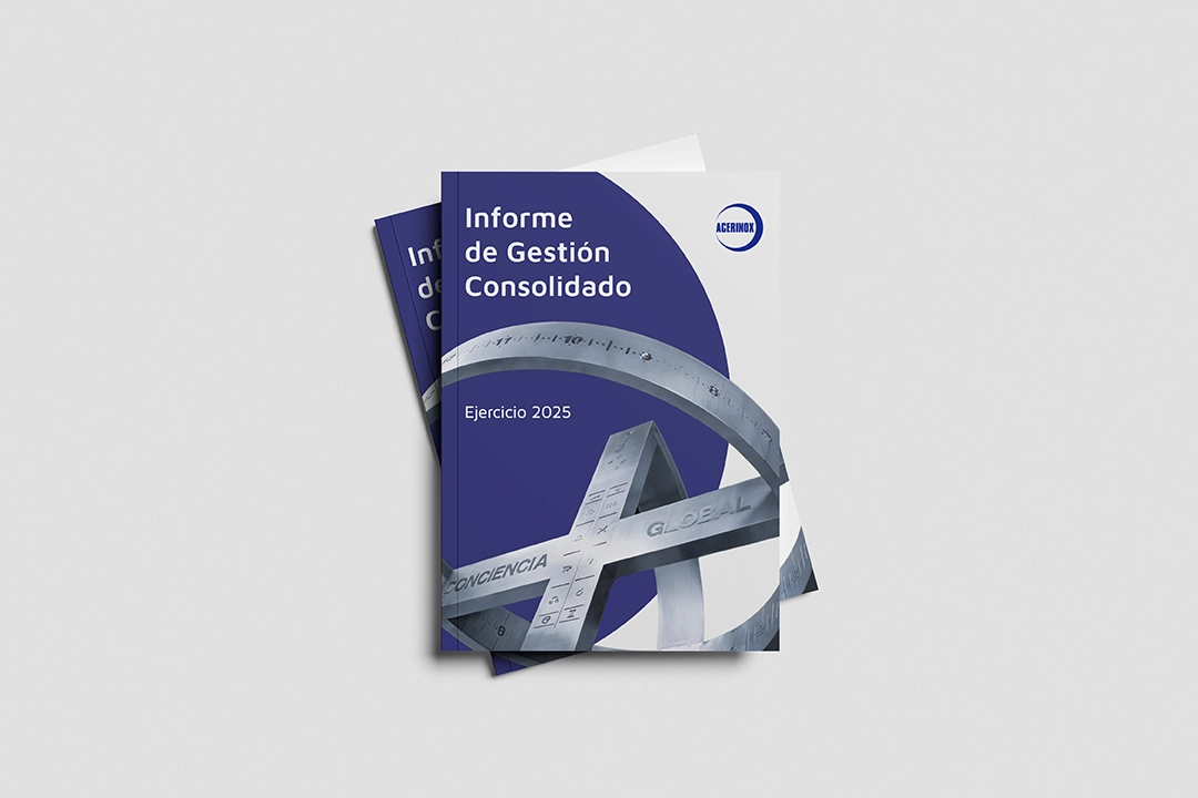 Portada Informe de Gestión de Acerinox en Workiva